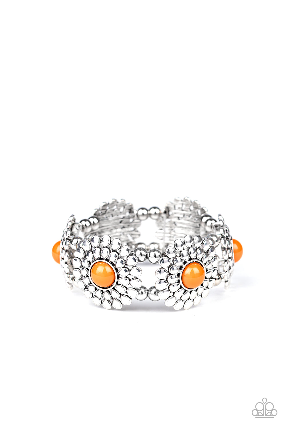 Bountiful  Blossoms Orange Bracelet