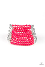 Load image into Gallery viewer, Layer it on Thick Pink Bracelet
