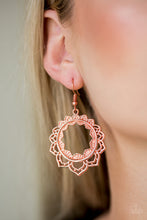 Load image into Gallery viewer, Modest Mandalas Copper Earrings

