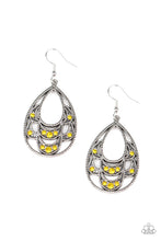 Load image into Gallery viewer, Malibu Macrame Yellow Earring
