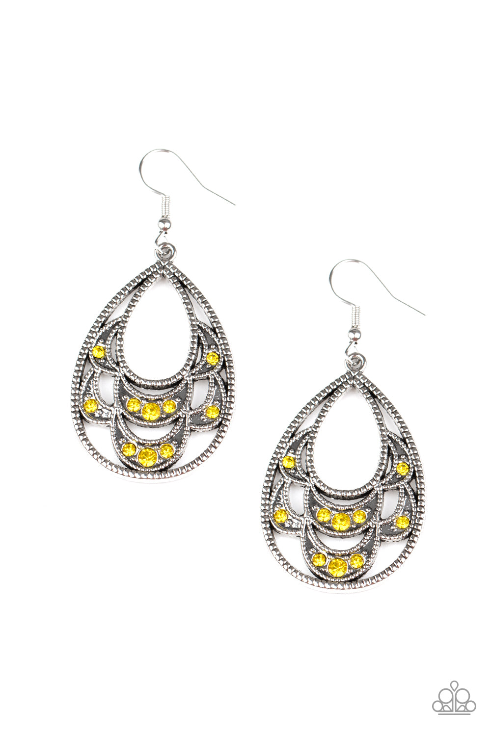 Malibu Macrame Yellow Earring