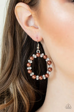 Load image into Gallery viewer, Symphony Sparkle Brown Earrings
