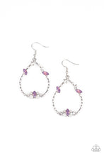 Load image into Gallery viewer, Lotus Ice Purple Earrings
