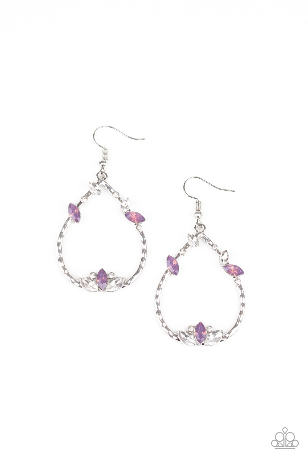 Lotus Ice Purple Earrings