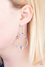 Load image into Gallery viewer, Lotus Ice Purple Earrings
