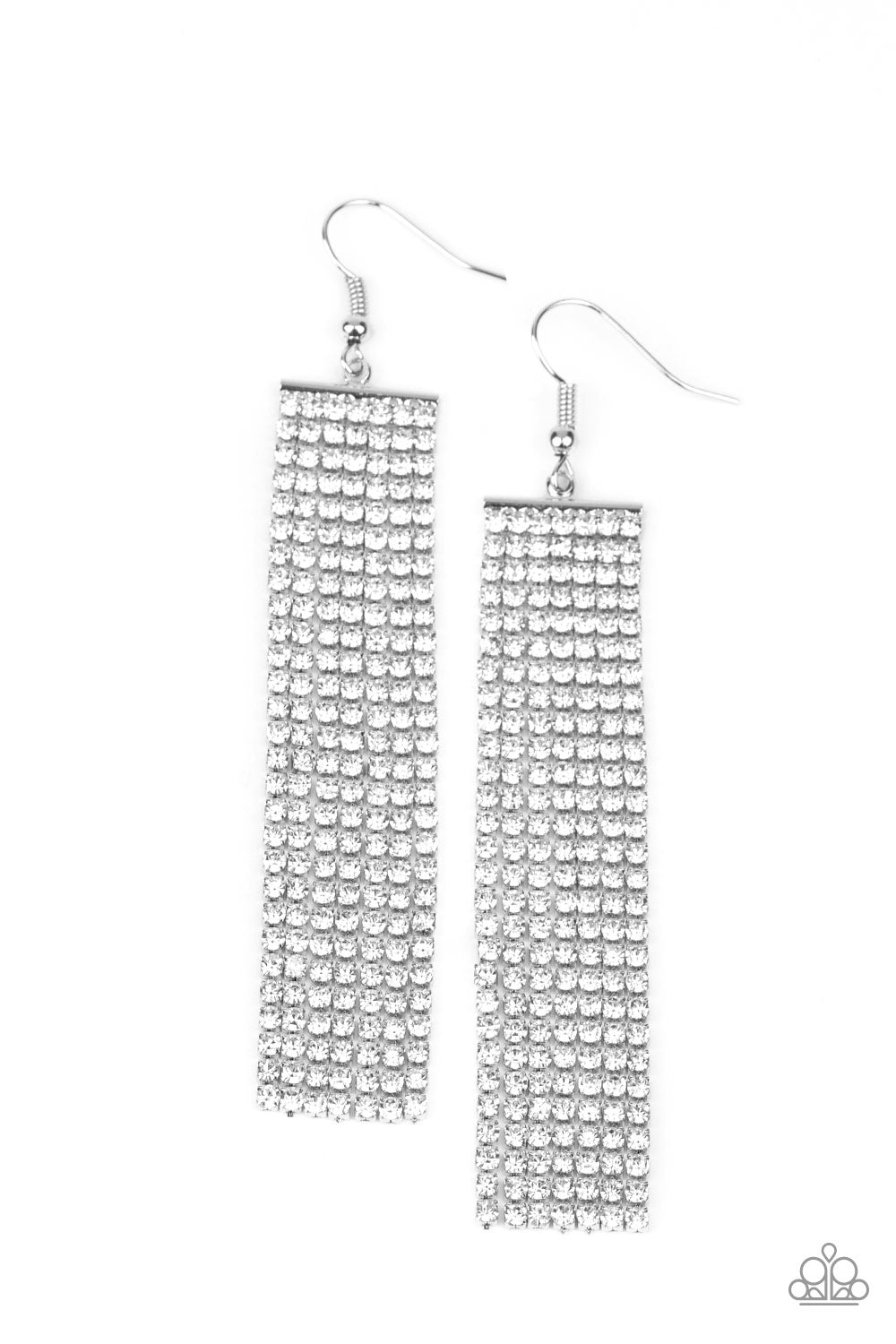 Top Down Shimmer White Earring