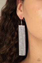 Load image into Gallery viewer, Top Down Shimmer White Earring
