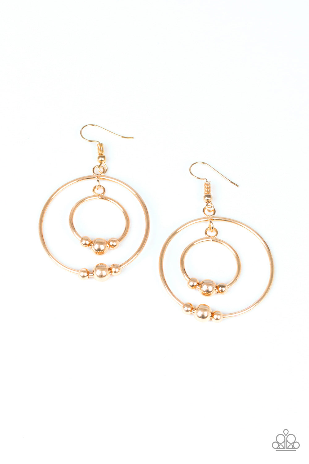 Center of Attraction Gold Earrings