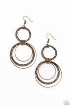 Load image into Gallery viewer, Eclipsed Edge Copper Earring
