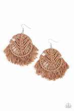 Load image into Gallery viewer, All About Macrame Brown Earrings
