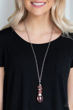 Load image into Gallery viewer, Crystal Cascade Orange Necklace
