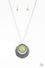 Load image into Gallery viewer, Medallion Meadow Green Necklace
