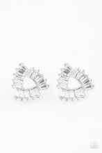 Load image into Gallery viewer, Renegade Shimmer  White Post Earrings
