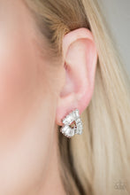 Load image into Gallery viewer, Renegade Shimmer  White Post Earrings
