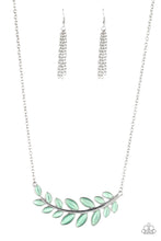 Load image into Gallery viewer, Frosted Foilage Green Necklace
