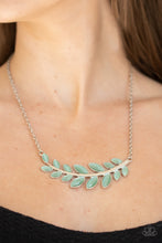Load image into Gallery viewer, Frosted Foilage Green Necklace
