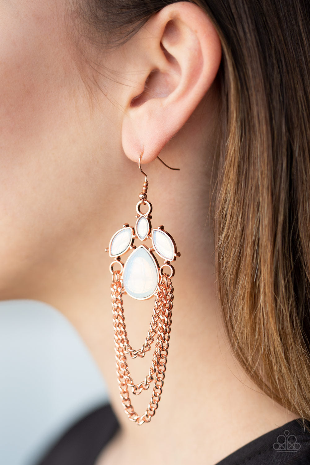 Load image into Gallery viewer, Opalescence Essence Copper Earring